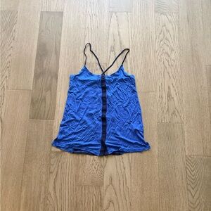 Bella Luxx Royal Blue Button-Front Camisole
